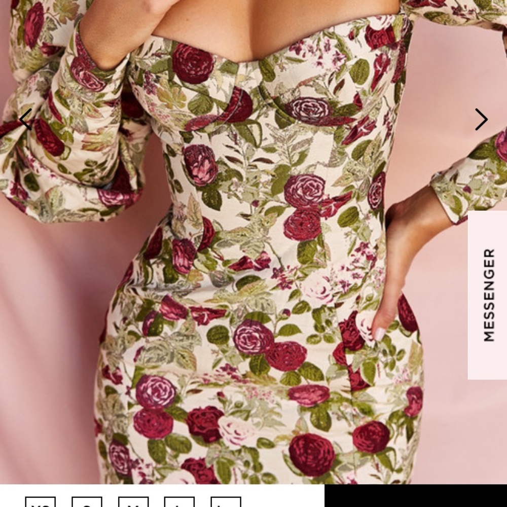 House of CB embroidered dress